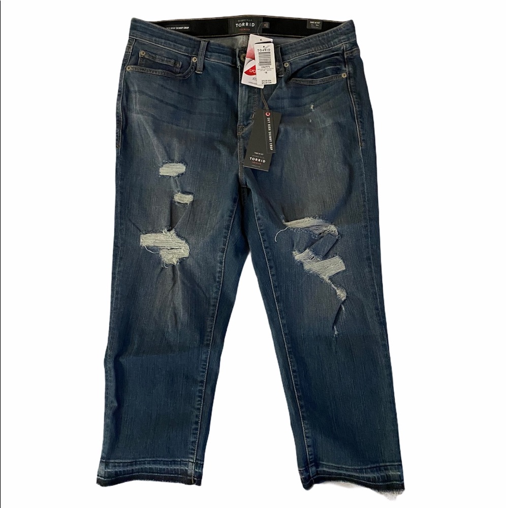 Torrid Sky High Skinny Crop